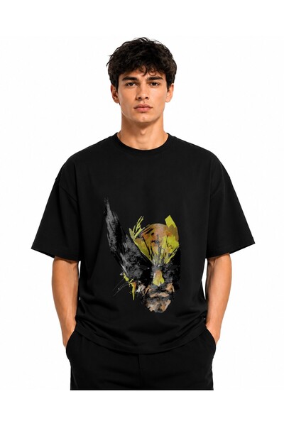 Inscriptie Unisex Βαμβακερό T-Shirt Υψηλής Ποιότητας με Λογότυπο Wolverine