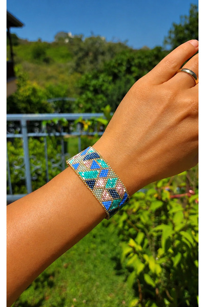 Ayza Miyuki Geometric Sparkling Bracelet