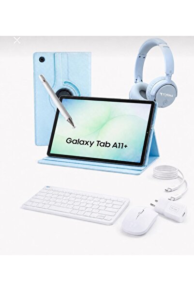Samsung Galaxy Tab A11 Plus 6gb 128gb 11 İNÇ (KALEM HEDİYE) Kılıf Başlık Klav...
