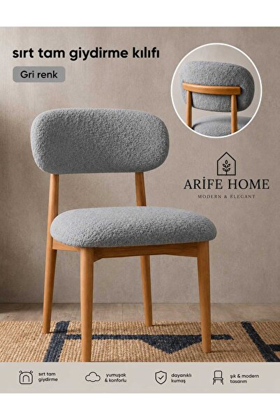 ARİFE HOME غطاء كرسي بوهيمي، تغطية كاملة للظهر، قابل للغسل، مرن، غطاء كرسي مط...