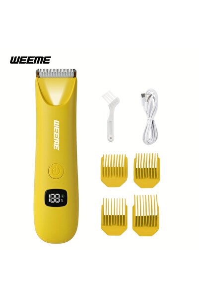 Choice5 ماكينة إزالة الشعر بالليزر WM701 صفراء اللون، مزودة بشاشة LCD، 4 أمشا...