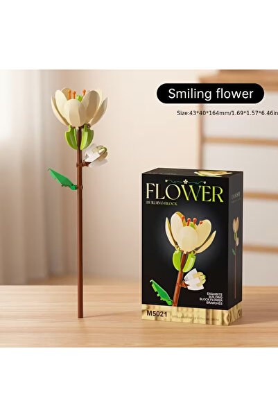 Choice4 M5021No box Micro particle building block flower set, DIY assembly fl...