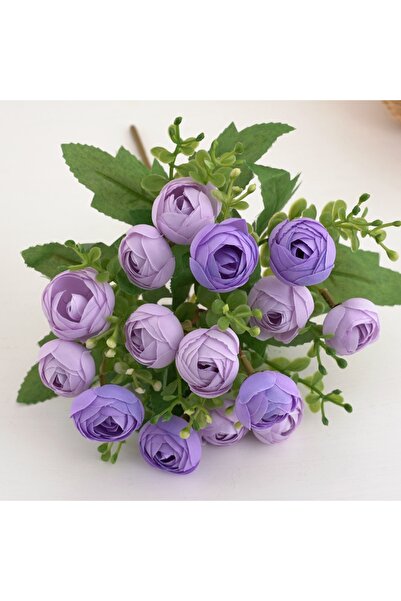 Choice1 1 pc PURPLE Silk Artificial Flower Tea Buds Festival Wedding Bridal B...