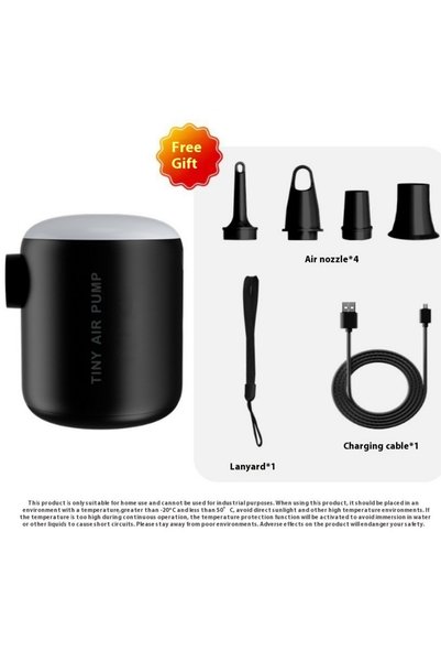 Choice Black Mini Air Pump Portable Electric Inflator Pump for Air Mattresses...