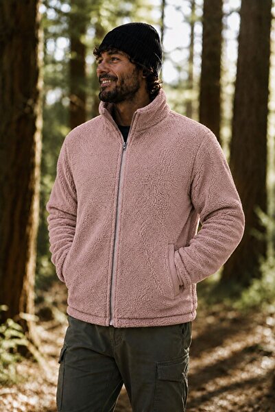 GHASSY CO Men's Pro Thermal Inner Outer Sherpa Autumn Winter Full Zip Plush S...