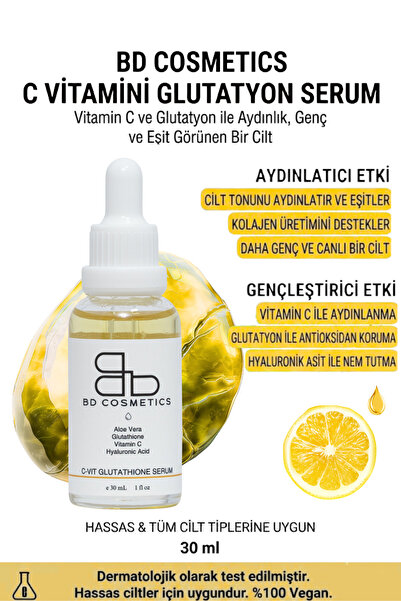 Bd Cosmetics C Vitamini Glutatyon Serumu 30 ml