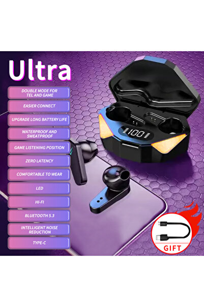 Choice Ultra-Black 2025 New TWS Wireless Earphone 5.3 bluetooth Headphone Low...