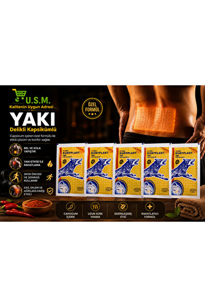 u.s.m ucuzsanalmarket Kurtplast Yakı Delikli Kapsikumlu 5 Adet