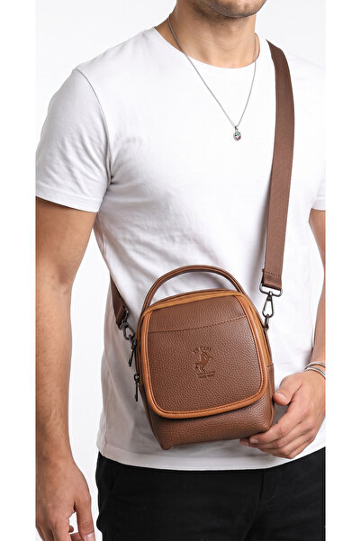 en deri Taba Men's Handbag Multi-Compartment Organizer Shoulder and Messenger...