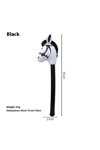 Choice5 A1 1Pcs Inflatable Horse Head Balloon Blow Up Pony Stick Toy Hallowee...