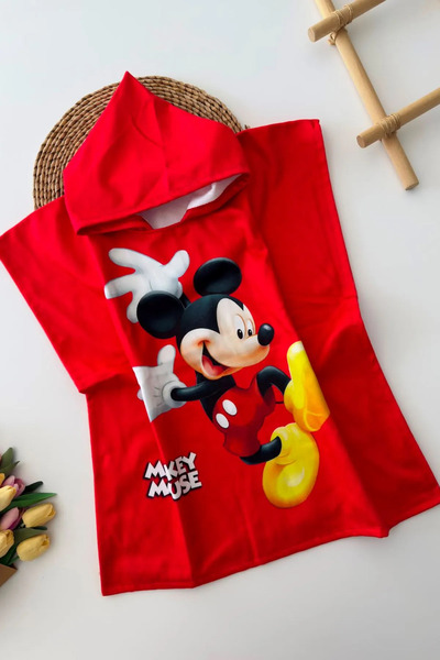 Minigimin Cicileri My Little One's Character Children's Beach Towel - Red