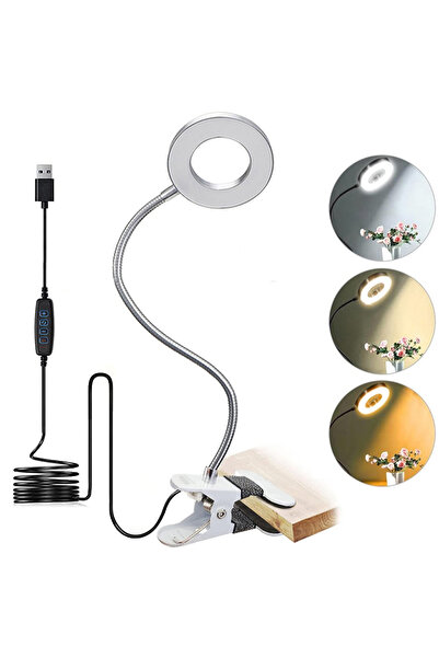 Choice Silver Version 48 LEDs Desk Lamp Clip USB Book Light Bedside 360° Flex...