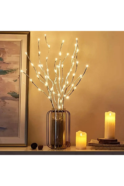 Choice1 20LED Warm White 1 PC White Birch Branch Light LED Festive Lights Bat...