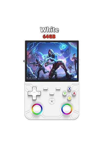 Choice8 White 64GB New R36 Ultra X Handheld Game Player WIFI 4.5 Inch IPS Scr...