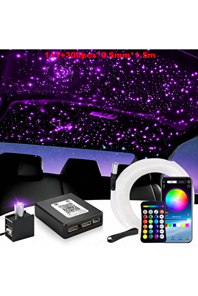 Choice7 1-1 300pcs 0.5 1.5m RGBW 16W Split Starlight Headliner Kit, Fiber Opt...