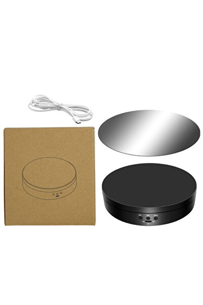 Choice black New USB-Powered Rotating Turntable 3 Speed Modes 360° Motorized ...