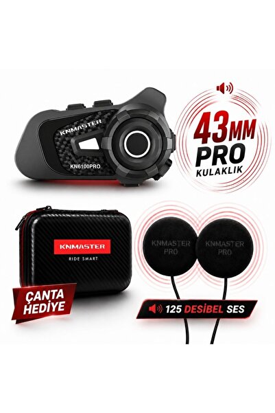 Knmaster Kn6100 Motosiklet Kask Interkom Bluetooth Intercom Kulaklık Seti (43...