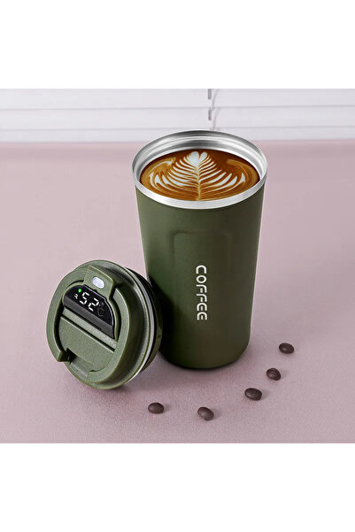 Choice 450ml New510ml-Green 450ml Thermos Bottle Smart Display Temperature 31...