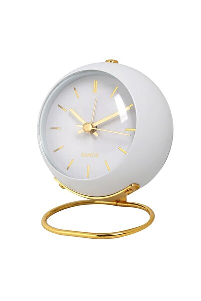 Choice white Nordic Creative Electronic Desk Clock, Minimalist Children's Ala...