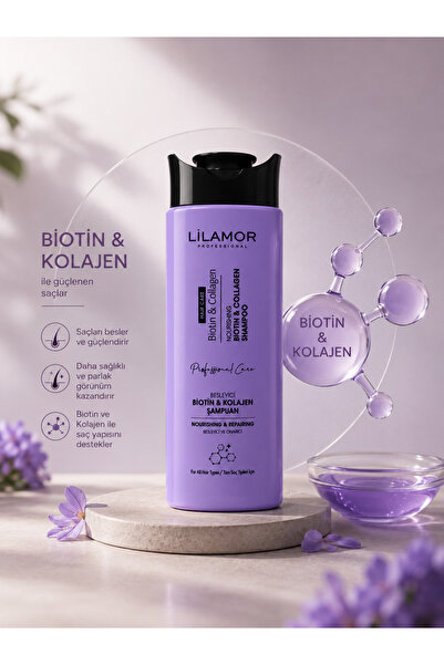 Lilamor Biotin ve Kolajen Saç Dökülmesine Karşı Hızlı Sac Uzatan Onarıcı Besl...