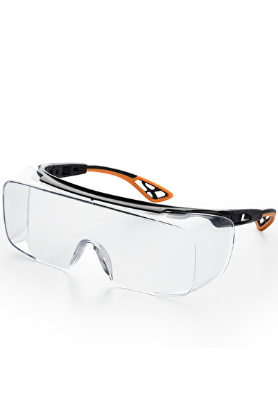 Choice Orange Adjustable Safety Glasses over Glasses ANSI Z87.1 with Anti-Fog...