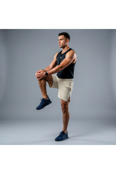 Zaecy Men's Training Shorts with Built-in Inner Shorts