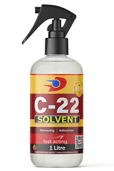 Dolar Kimya Protez Saç Solventi c22 eCo | 1 Litre (c22 Alkol Bazlı Bant Söküc...