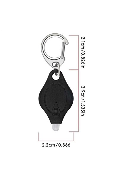 Choice Black Mini LED Working Light Portable Pocket Flashlight USB Key Lamp W...