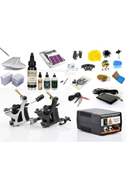XLINETATTOO Xl-599 Iron Black 2 Makineli Tattoo Dövme Makinası Seti