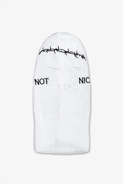 UKHWD SUPPLY قناع الثلج الأبيض الشتوي من Not Nice