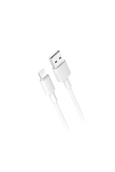 Apple Cablu Date si Incarcare USB-A - Lightning XO Design NB156, 18W, 1m, Alb