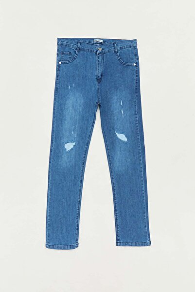 Fulla Moda Eskitme Görünümlü Erkek Çocuk Jean