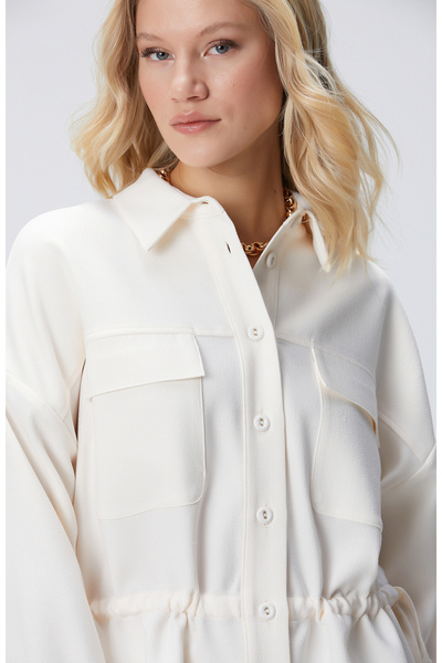 Network Kırık Beyaz Dış Gömlek