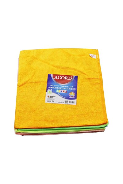 Go İthalat 15 Pcs Acord Kod-536 Bulk Pack 40X40Cm Colorful Microfiber Cleanin...