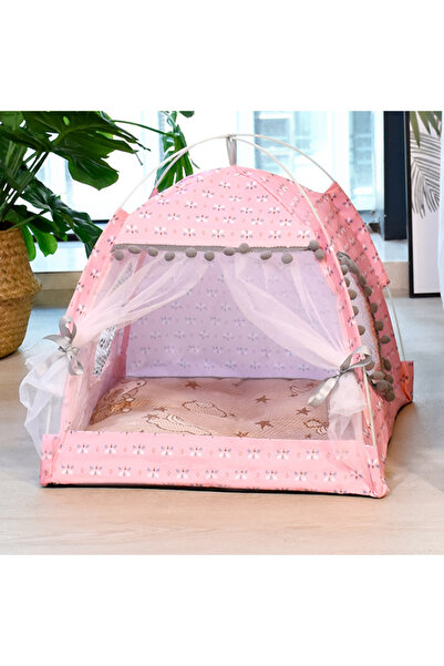 Choice M Pink Cat Broken Flower Tent Semi Enclosed Internet Celebrity Tent Ne...