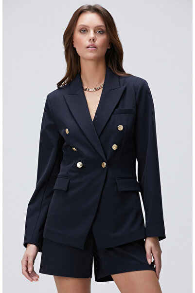 Network Lacivert Blazer Ceket