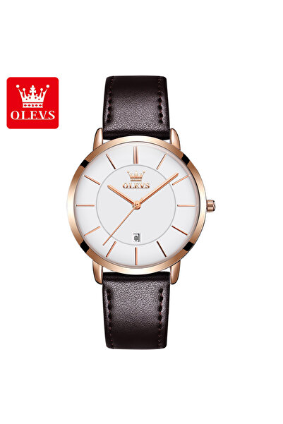Choice4 ZP-Rose White OLEVS 5869 Original Quartz Watch for Women Ultra Thin 6...