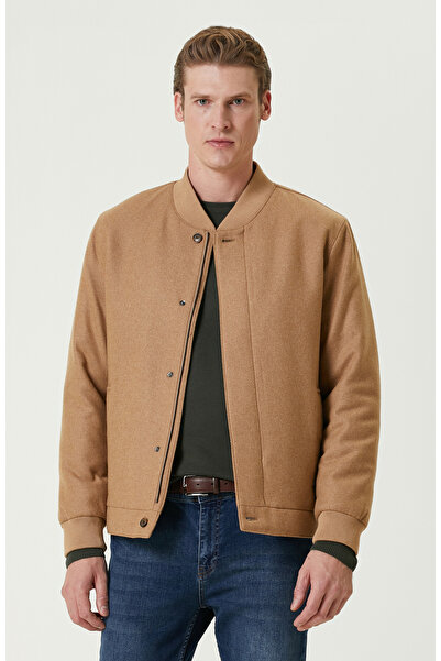 Network Limited Camel Yün Karışımlı Bomber Mont
