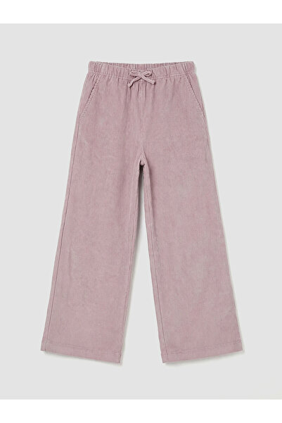 LC Waikiki Two Mt Shop Quality Velvet Girls' Pants with Elastic Waist