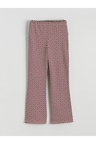 LC Waikiki Lcw Kids with Nevavm Difference - Mürdüm Spanish Leg Girls' Leggings