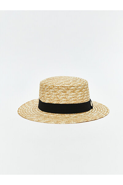 LC Waikiki Trendlucky Women's Straw Fedora Hat with a Difference