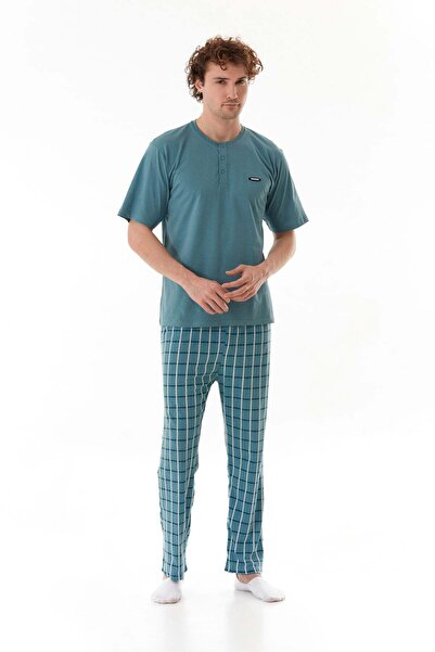 Fulla Moda Ekose Desenli Pijama Takımı