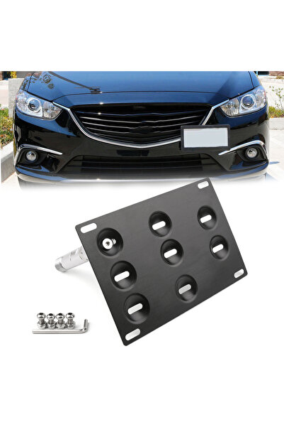 Choice1 Areyourshop Bumper Tow Hook License Plate Mount Bracket Holder For Ma...