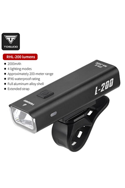 Choice 200 lumens TOSUOD Bicycle Front Light 1500 Lumens 4800mAh Bike Light S...