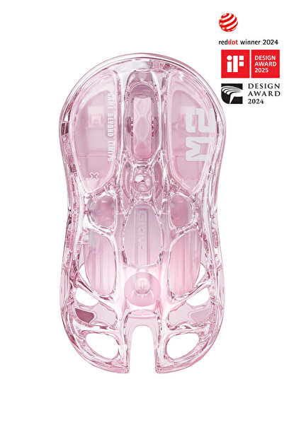 Gravastar Mercury M2 RGB 26.000 Dpi Optik Gaming Mouse, Kablosuz, Crystal Rose