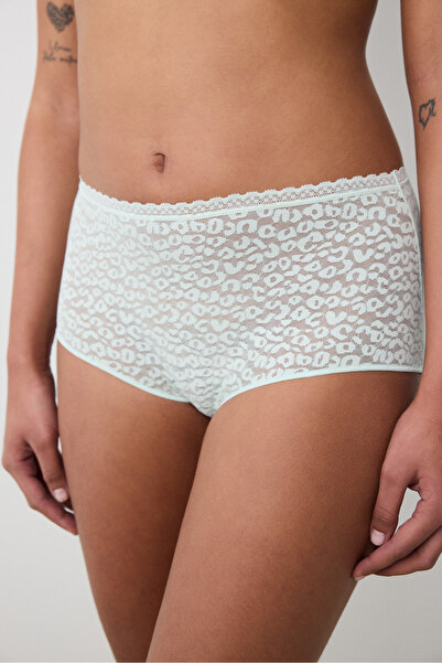 Penti Easy Lace Highwaist Mint Green Slip Panties