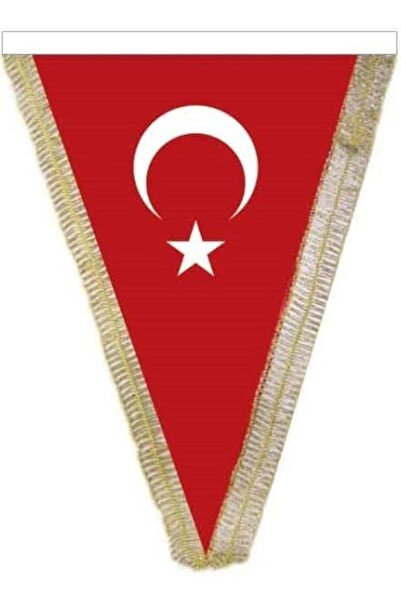 Generic Brand Buket Bkt-137 15X22.5 Triangular Glitter Table Flag