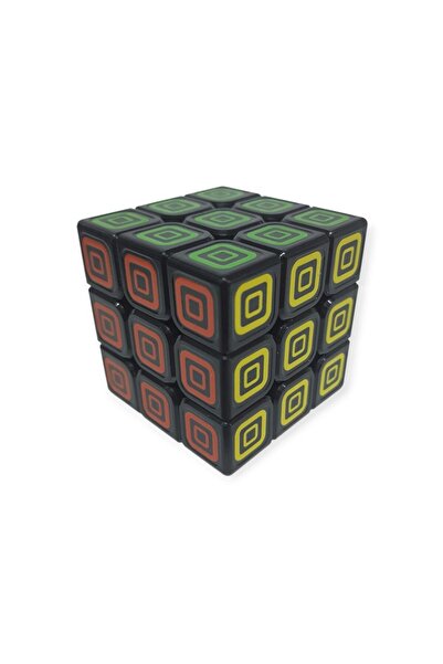 KIZILKAYA Patience Cube Patterned Black Color 3X3X3