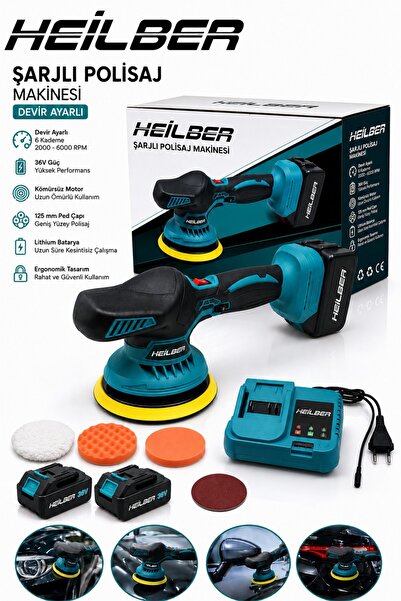 BÖHRER BA011420 AKÜLÜ PROFESYONEL 10 PİLLİ 2 AKÜLÜ DEVİR AYARLI POLİSAJ MAKİNESİ