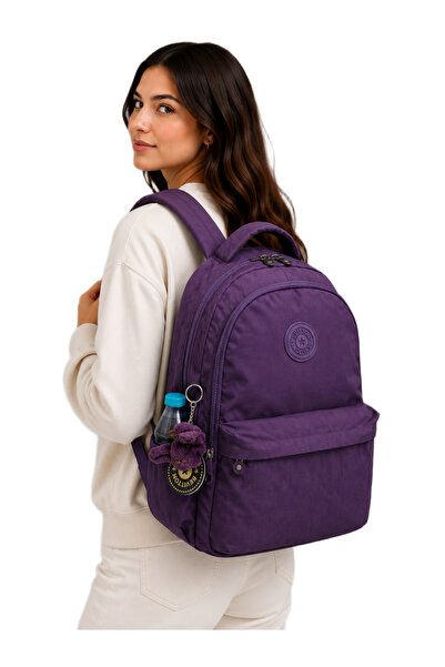 Harmela 2200 School Backpack Water Resistant Unisex Daily & School Bag Purple